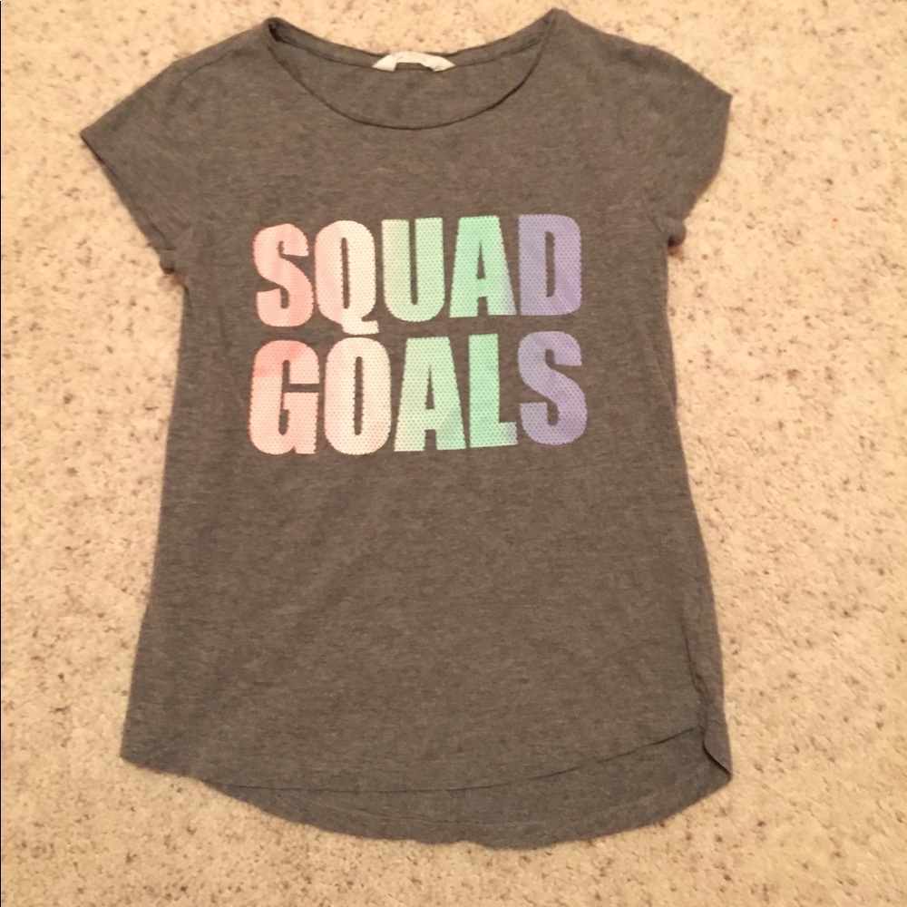 cute squad goals h & m shirt!!!!